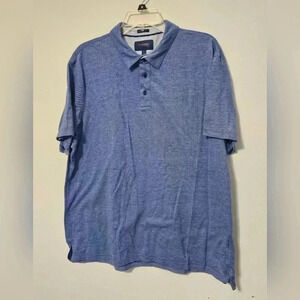 Fairlane Performance Pique Blue Polo Short Sleeve XL EUC